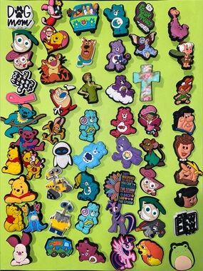 155 Pieces of Different Crocs Shoe Charms
